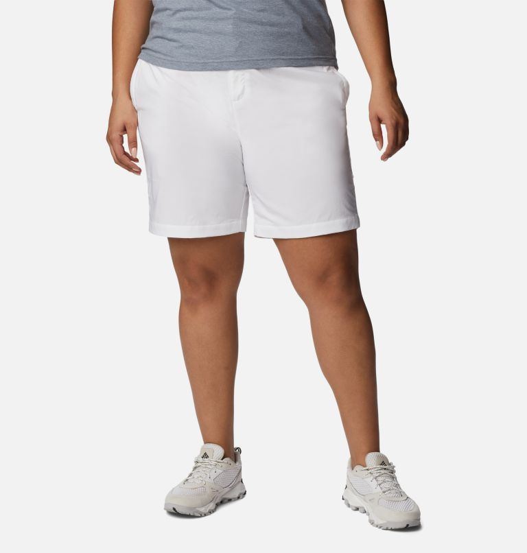 Women's Silver Ridge Utility Shorts - Plus Size, Color: White, image 1