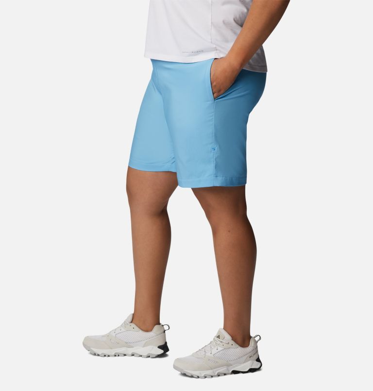 Thumbnail: Women's Silver Ridge Utility Shorts - Plus Size, Color: Vista Blue, image 3
