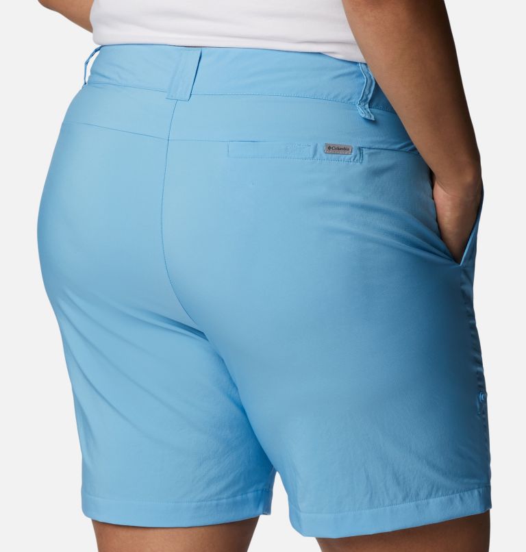 Thumbnail: Women's Silver Ridge Utility Shorts - Plus Size, Color: Vista Blue, image 5