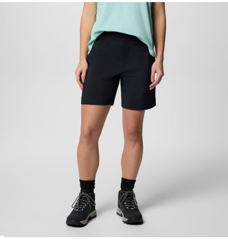 Women's Silver Ridge Utility Hiking Shorts, Color: Black, image 1