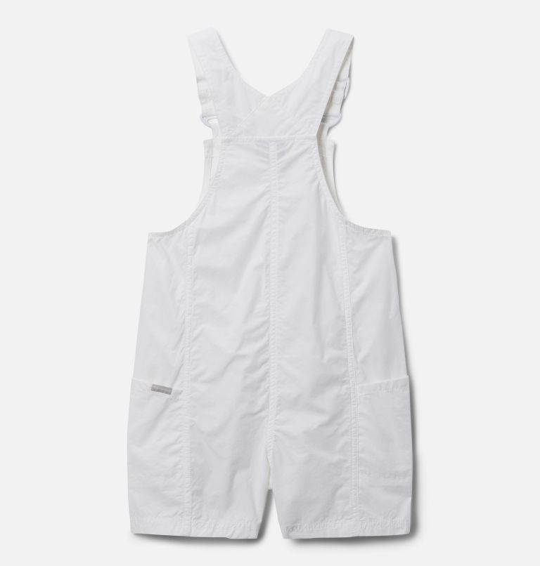 Thumbnail: Girls' Washed Out Playsuit, Color: White, image 2
