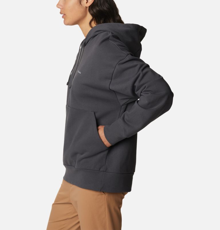 Women's Break It Down Organic Cotton Hoodie, Color: Shark, image 3