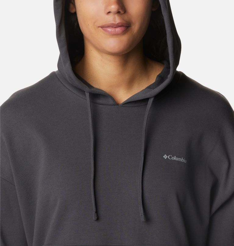 Women's Break It Down Organic Cotton Hoodie, Color: Shark, image 4