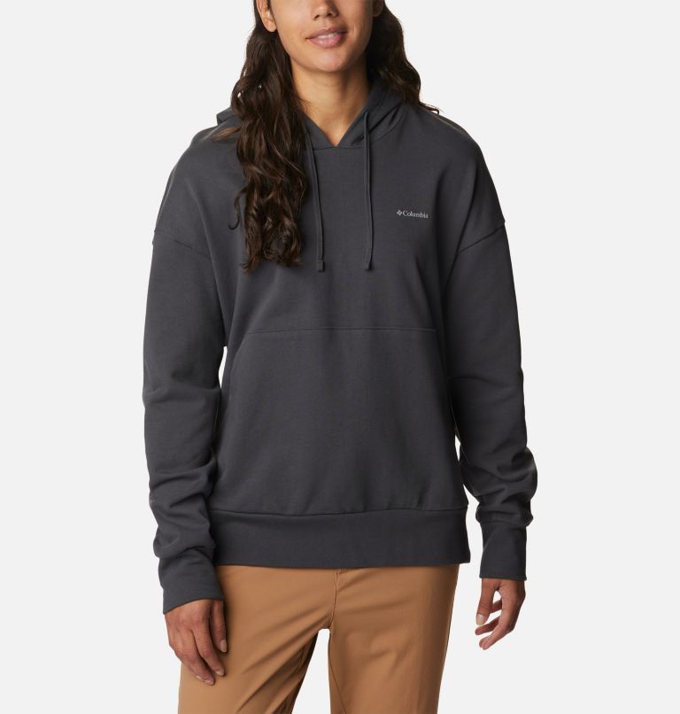 Women's Break It Down Organic Cotton Hoodie, Color: Shark, image 1