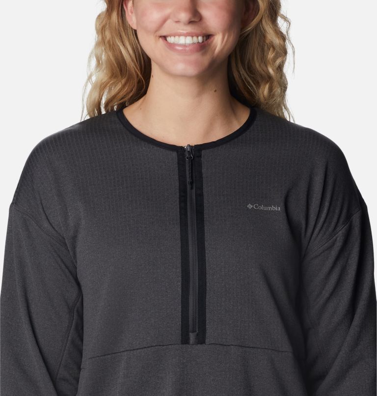 Women's Coral Ridge Half-Zip Fleece, Color: Shark, image 4