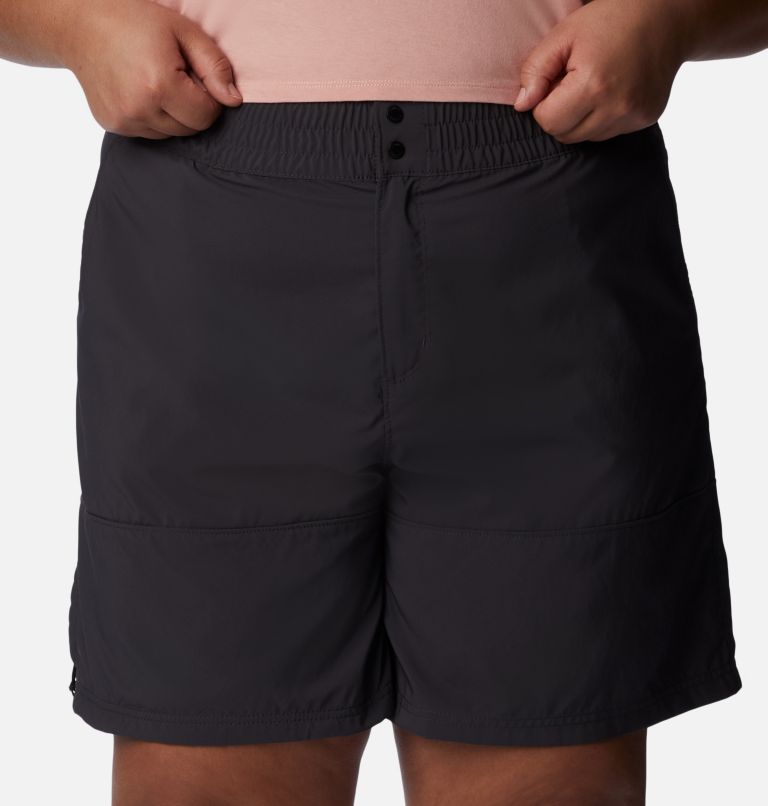 Thumbnail: Women's Coral Ridge Shorts - Plus Size, Color: Shark, image 4