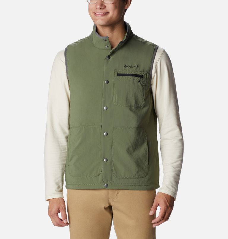 Men's Coral Ridge Vest, Color: Mosstone, image 1