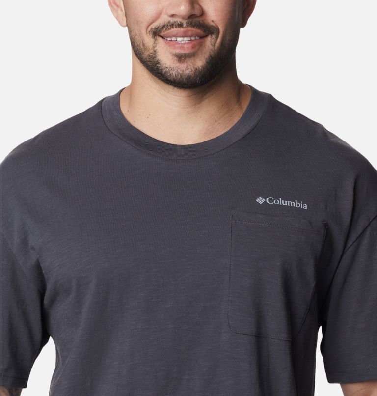 Thumbnail: Men's Break It Down Organic Cotton T-Shirt, Color: Shark, image 4