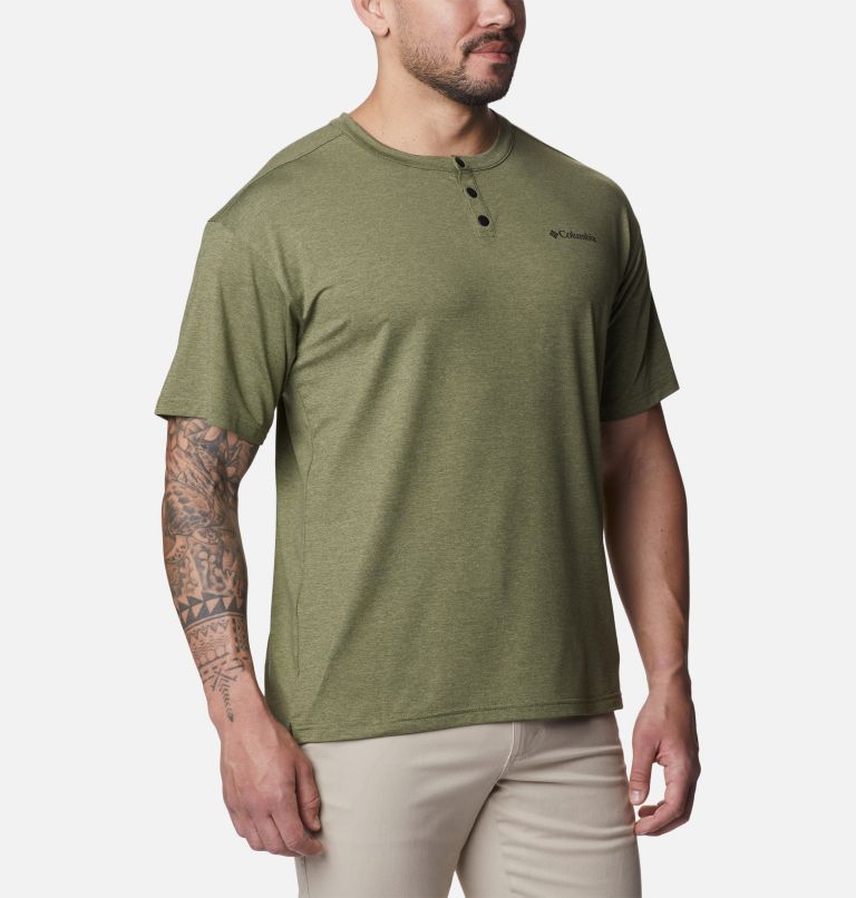 T-shirt performant à manches courtes Coral Ridge Homme, Color: Mosstone, image 5
