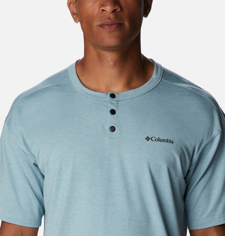 Thumbnail: Men's Coral Ridge T-Shirt, Color: Stone Blue, image 4