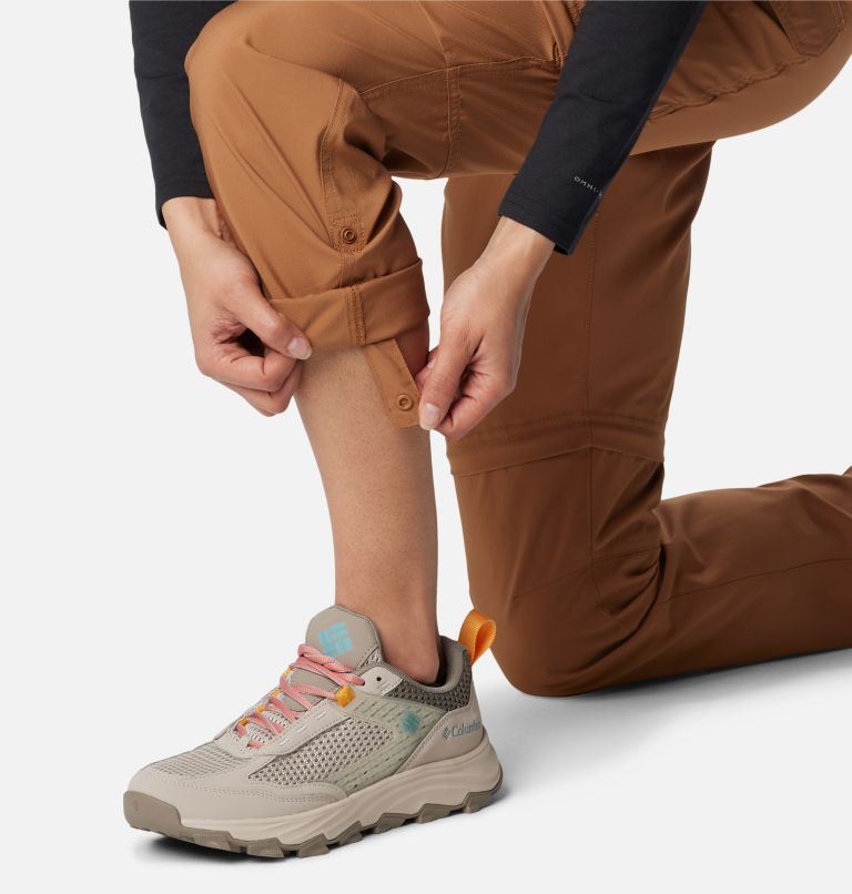 Women's Silver Ridge Utility Convertible Hiking Trousers, Color: Camel Brown, image 6