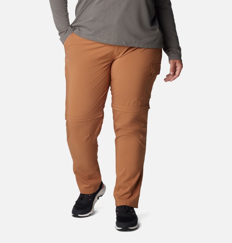 Women's Silver Ridge Utility Convertible Pants - Plus Size, Color: Camel Brown, image 1