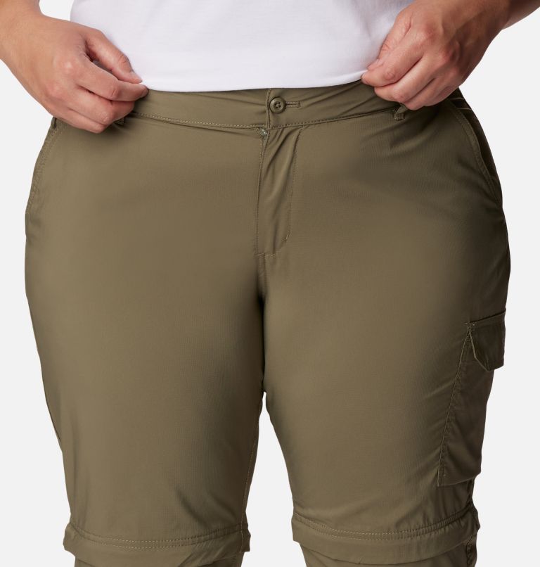 Women's Silver Ridge Utility Convertible Pants - Plus Size, Color: Stone Green, image 4