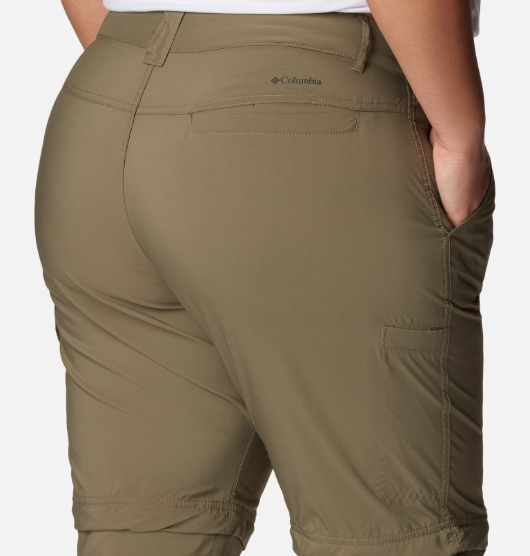 Thumbnail: Women's Silver Ridge Utility Convertible Pants - Plus Size, Color: Stone Green, image 5