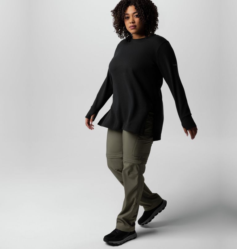 Thumbnail: Women's Silver Ridge Utility Convertible Pants - Plus Size, Color: Stone Green, image 11