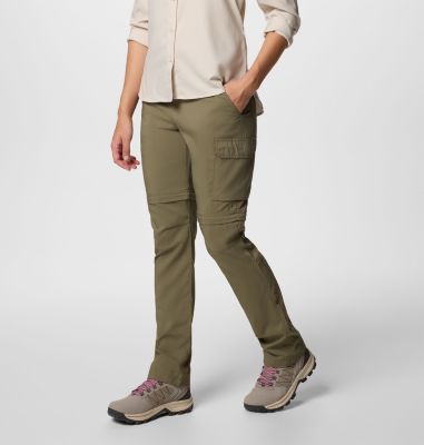 Women's Silver Ridge Utility Convertible Hiking Trousers, Color: Stone Green, image 3