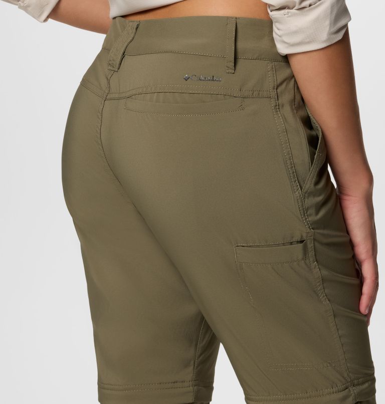 Women's Silver Ridge Utility Convertible Hiking Trousers, Color: Stone Green, image 5