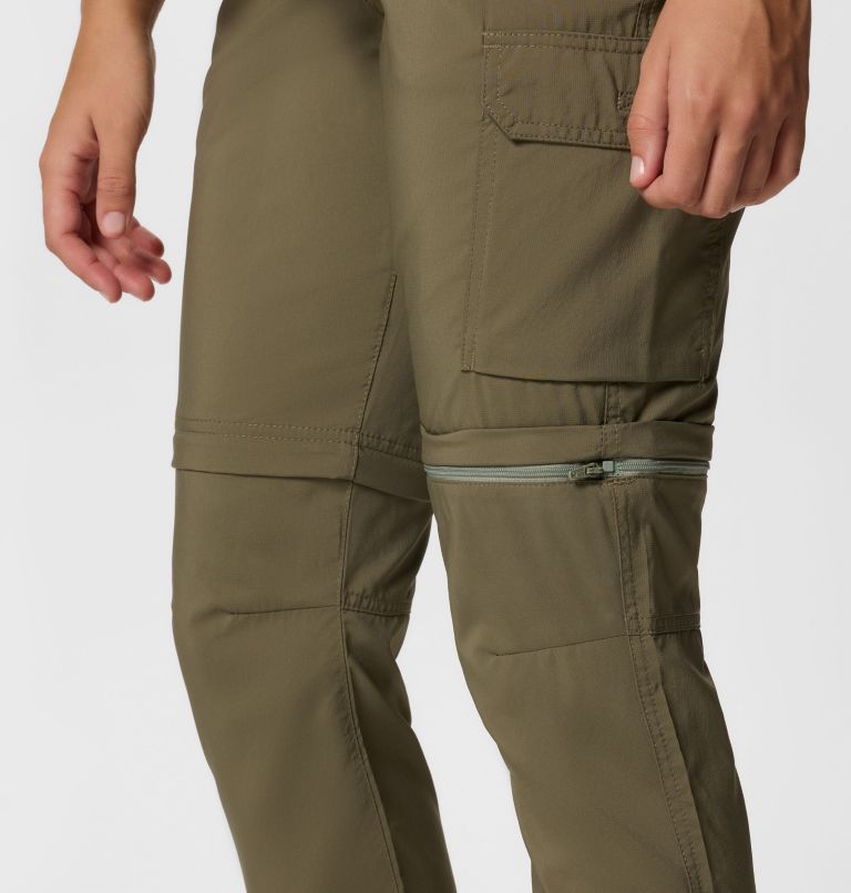 Women's Silver Ridge Utility Convertible Hiking Trousers, Color: Stone Green, image 6