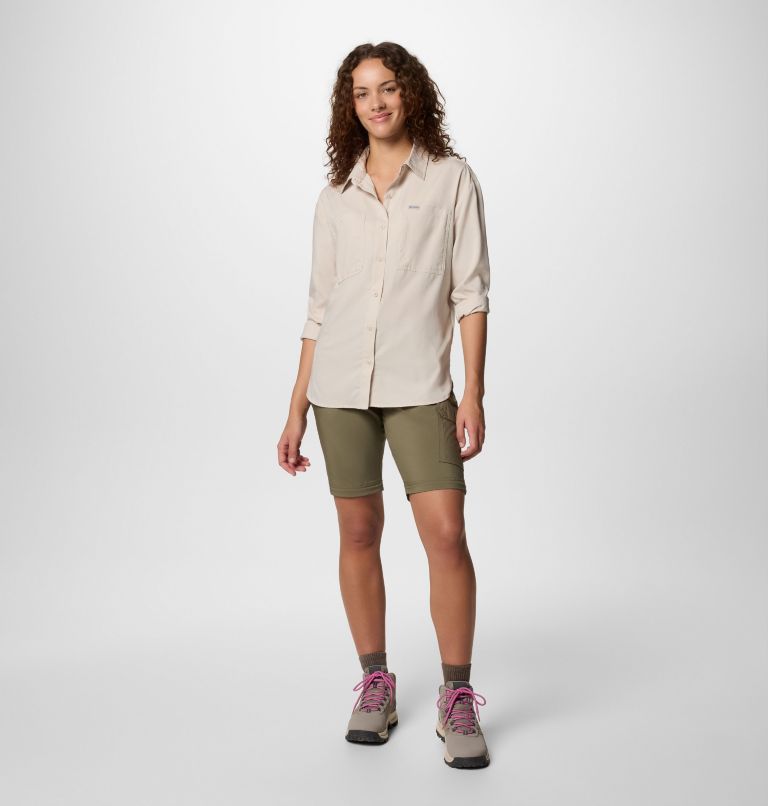 Women's Silver Ridge Utility Convertible Hiking Trousers, Color: Stone Green, image 8