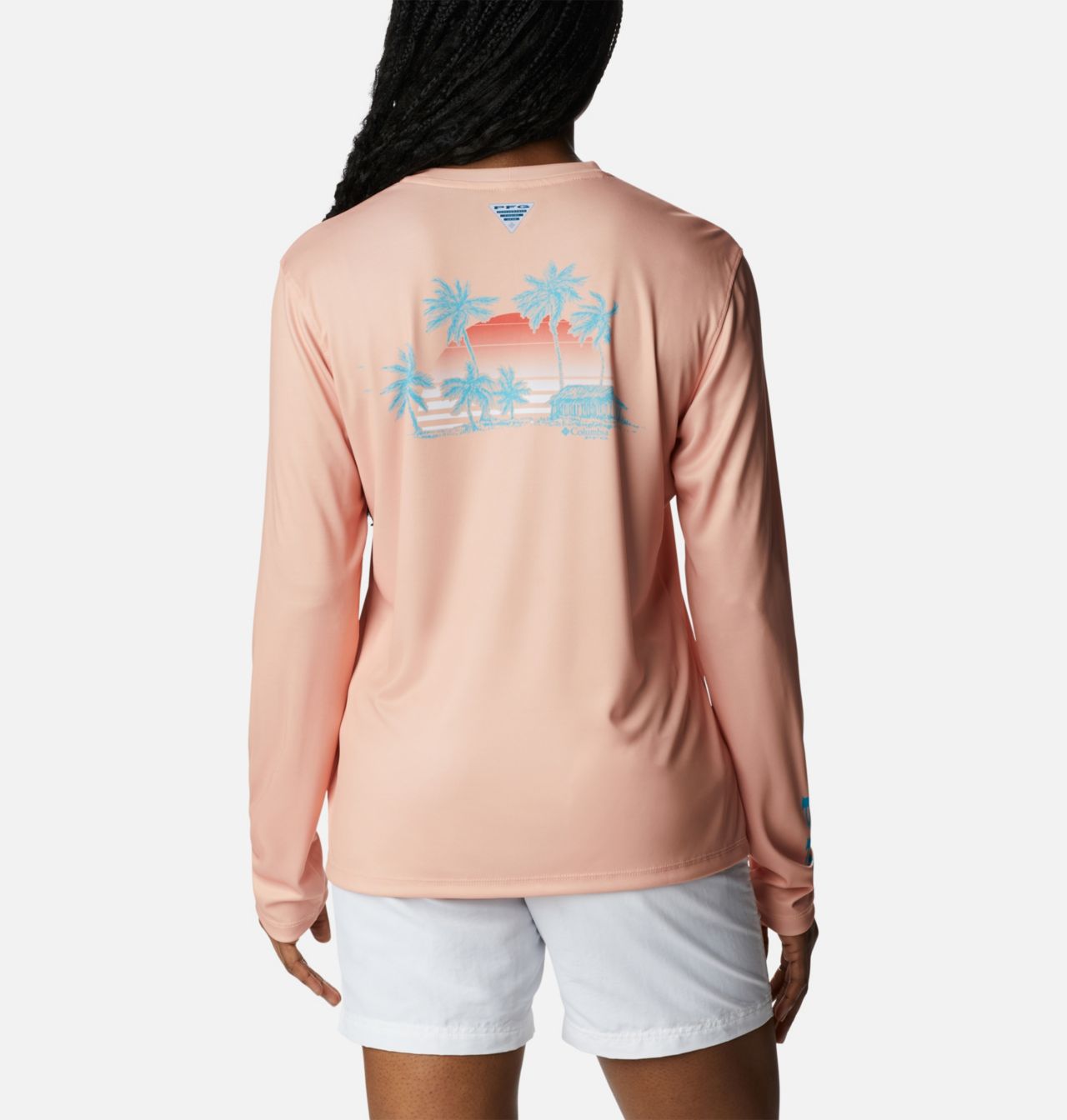 Women’s PFG Tidal Tee™ Palapa Palms Long Sleeve Shirt 1