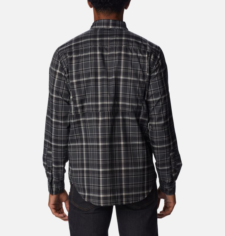 Men's Silver Ridge Utility Lite Plaid Shirt, Color: Black Multi Plaid, image 2