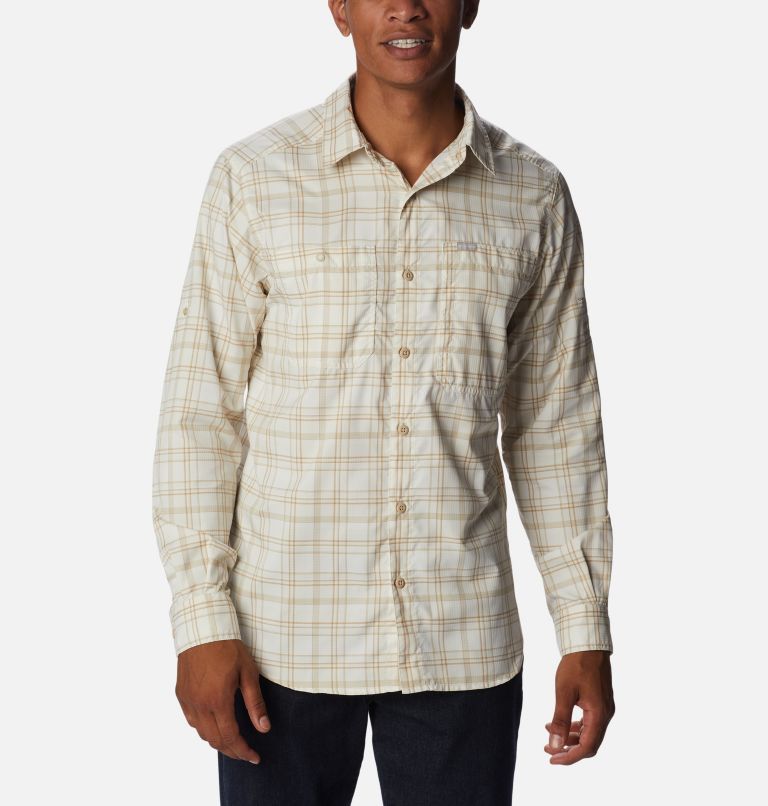 Men's Silver Ridge Utility Lite Plaid Shirt, Color: Chalk Multi Plaid, image 1