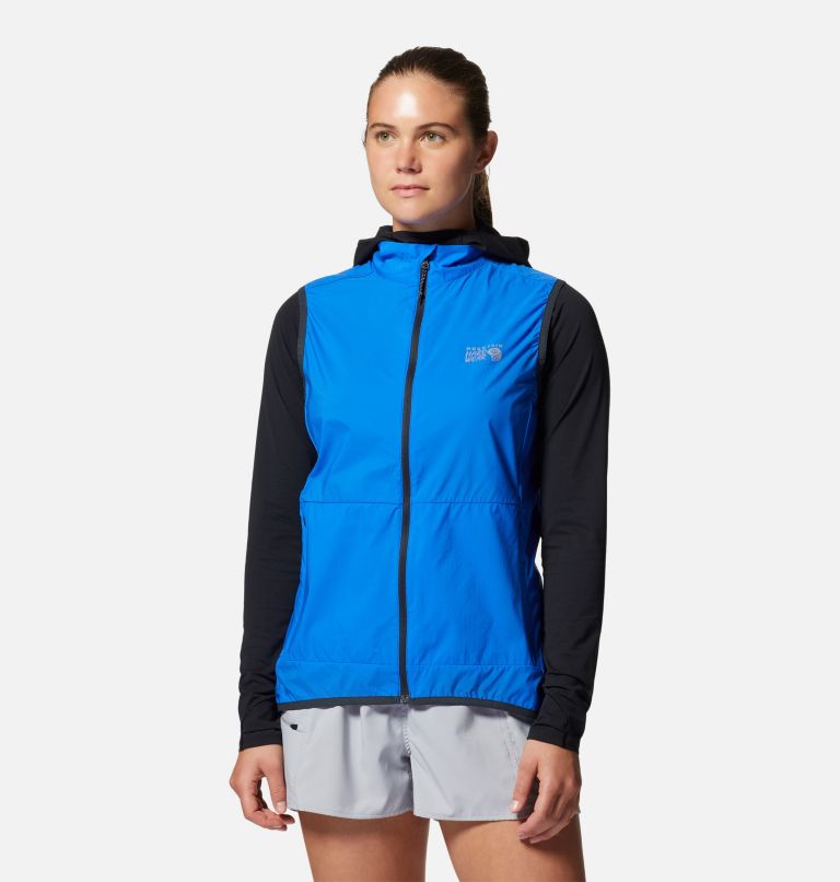 Women's Kor AirShell Vest, Color: Bright Island Blue, image 1