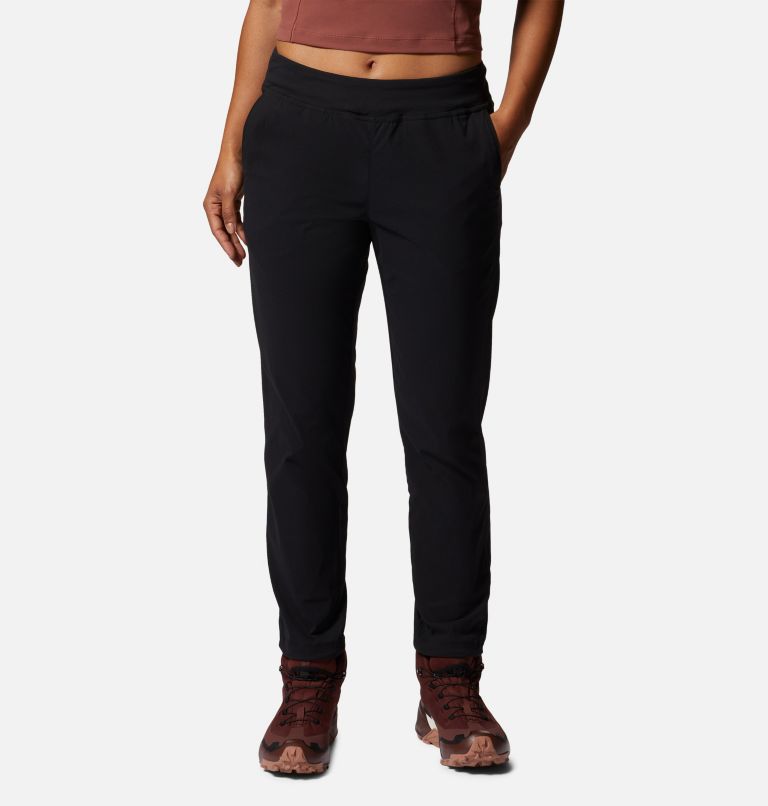 Athleta Womens Size 6 Black Stretch Polyester Pants 23.5 Inch Inseam Zip  Pockets