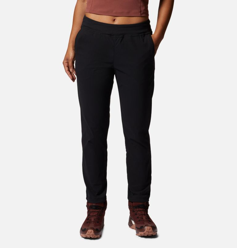 Buy Columbia women regular stretchable plain capri pants black