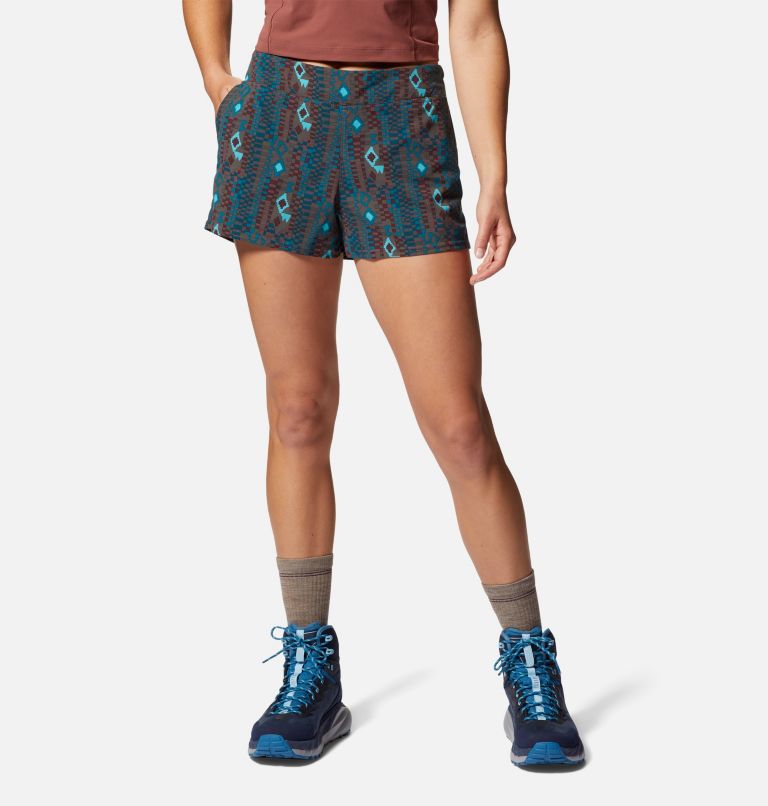 Women's Dynama Pull-On Short, Color: Clay Earth Geos Print, image 1