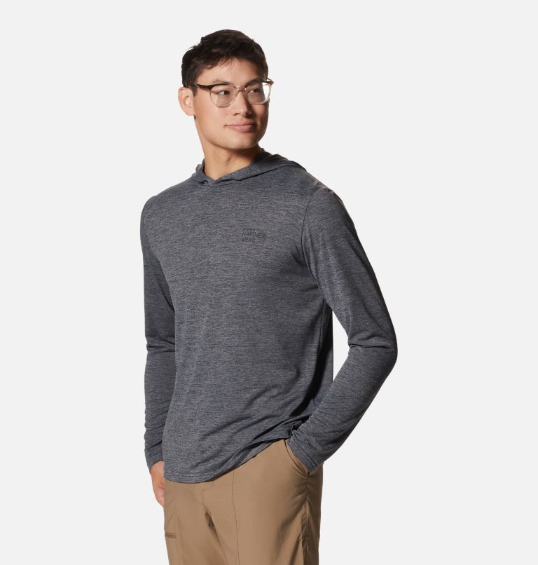 Hoodie Sunblocker | 004 | XL, Color: Dark Storm Heather, image 5