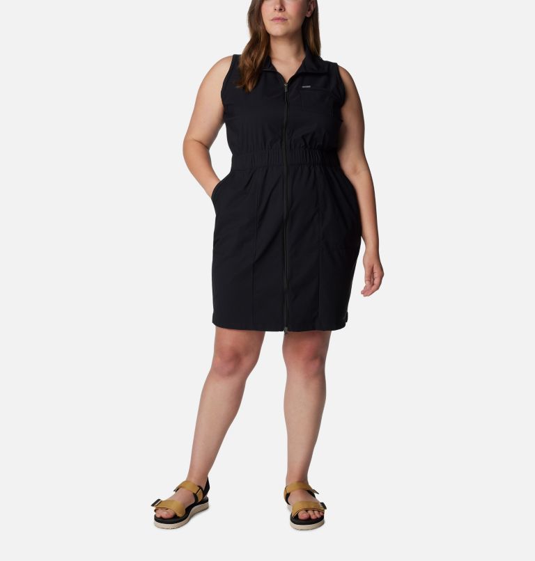 Thumbnail: Women's Leslie Falls Dress - Plus Size, Color: Black, image 1