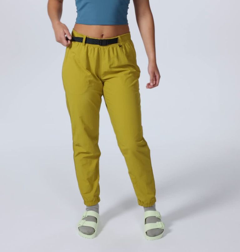 Women's Stryder Mid Rise Pant, Color: Dark Citron