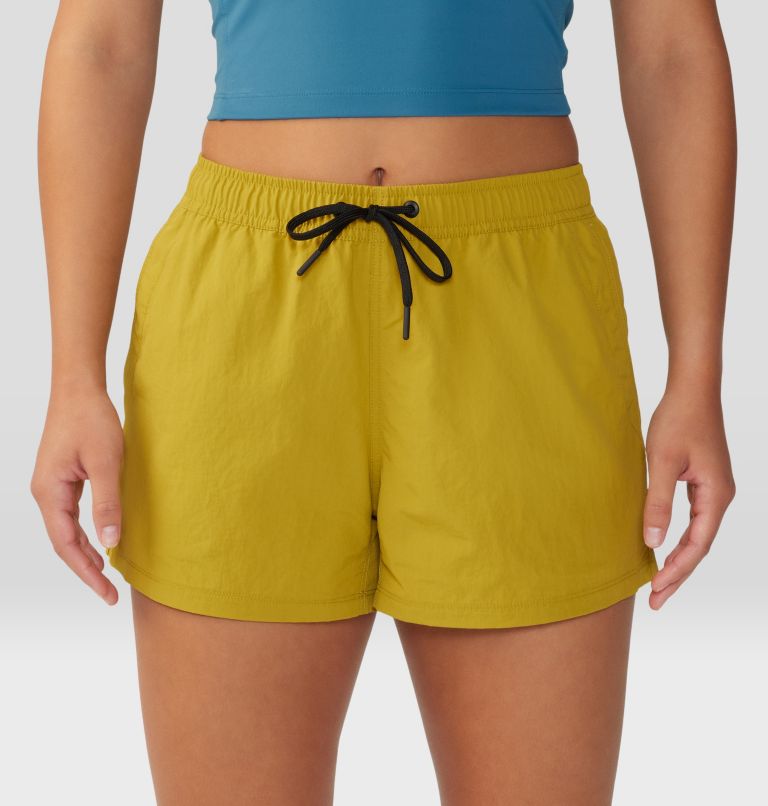 Women's Stryder Swim Short, Color: Dark Citron, image 4