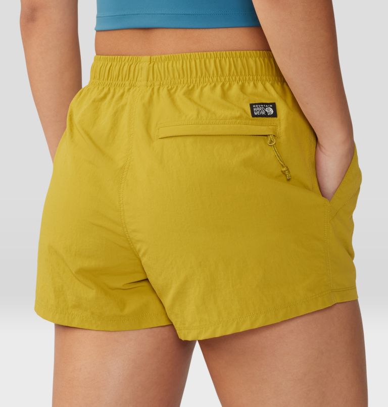 Women's Stryder Swim Short, Color: Dark Citron, image 5