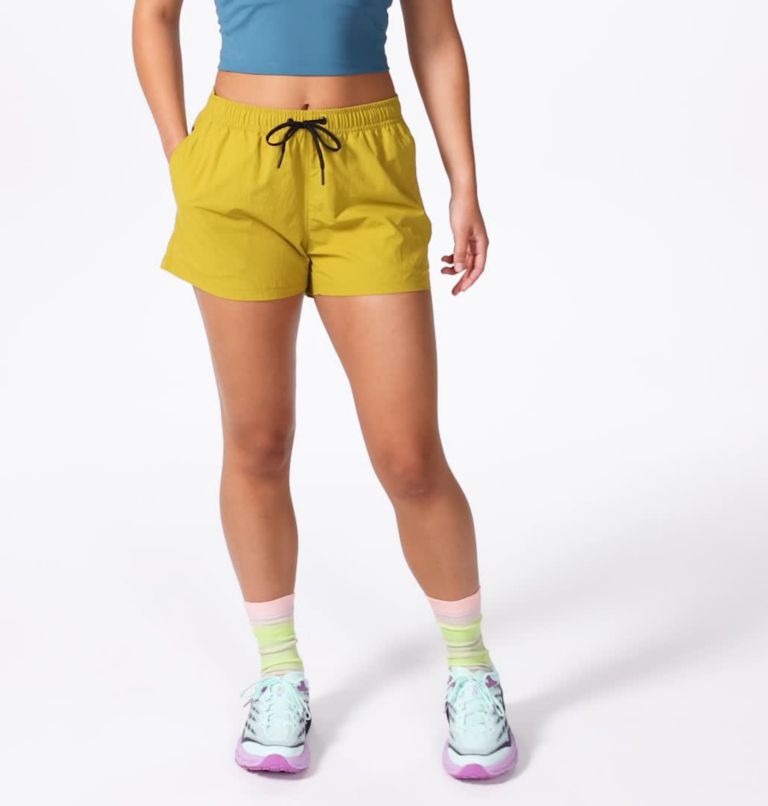 Women's Stryder Swim Short, Color: Dark Citron