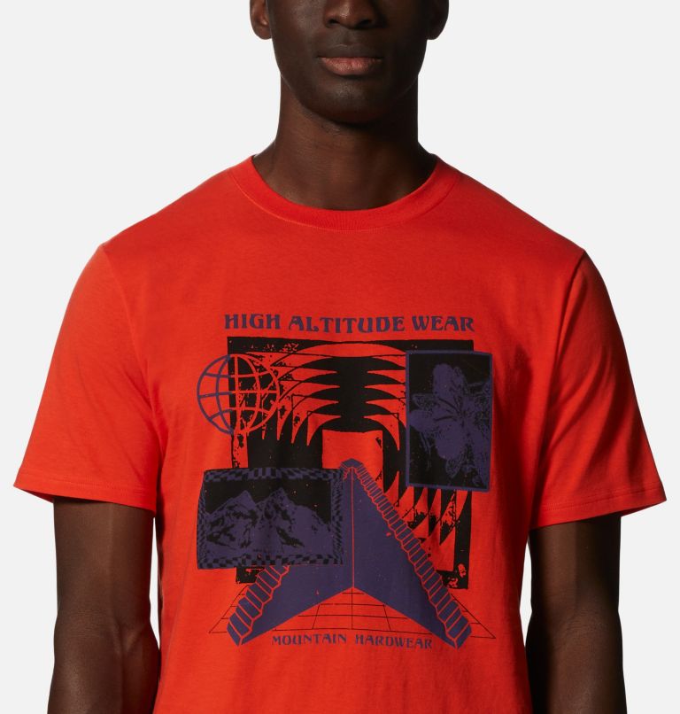 Men's Altitude Stairs Short Sleeve, Color: State Orange, image 4