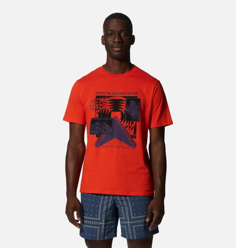 Men's Altitude Stairs Short Sleeve, Color: State Orange, image 1