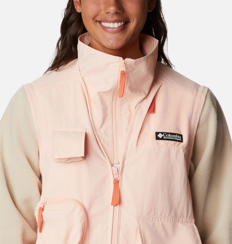 Thumbnail: Women's Skeena River Jacket, Color: Peach Blossom, Ancient Fossil, image 4