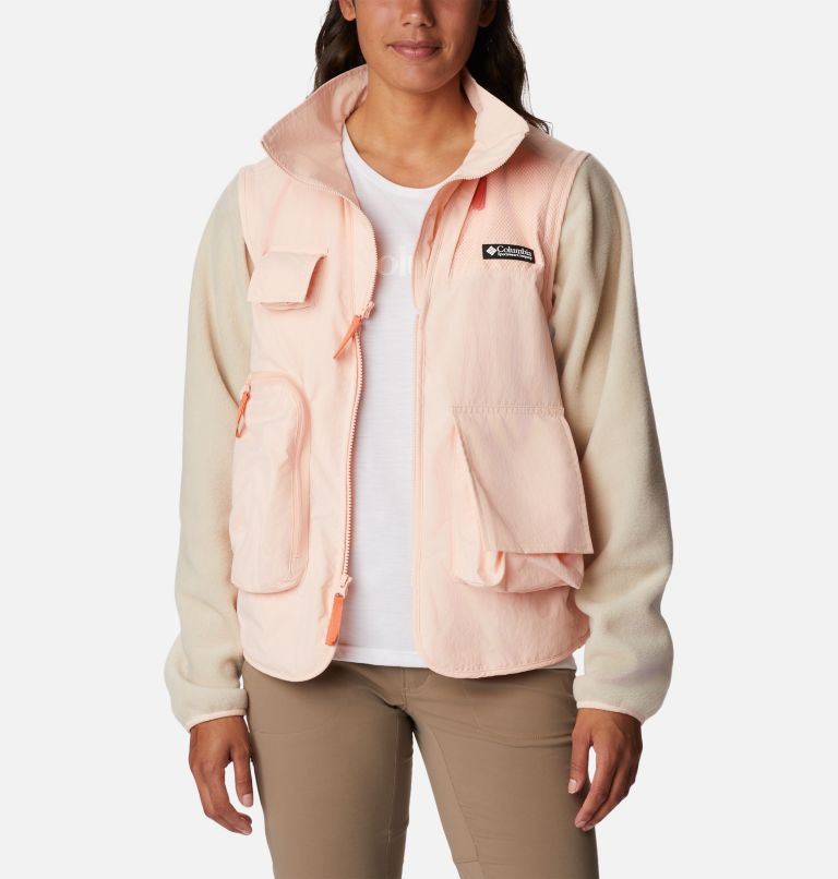 Women's Skeena River Jacket, Color: Peach Blossom, Ancient Fossil, image 6
