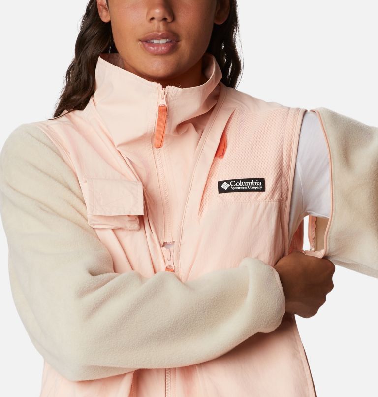 Thumbnail: Women's Skeena River Jacket, Color: Peach Blossom, Ancient Fossil, image 9