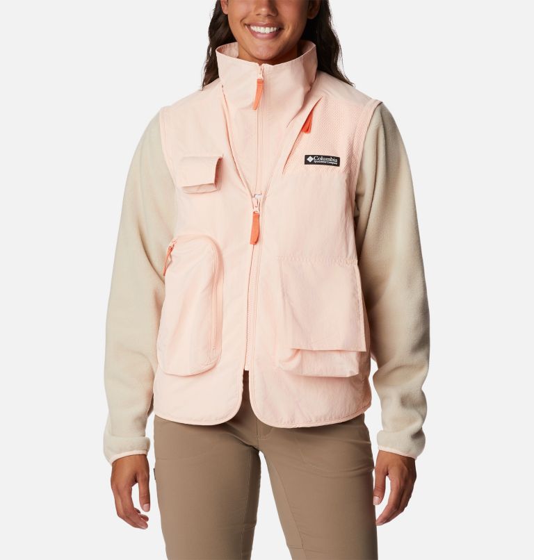 Thumbnail: Women's Skeena River Jacket, Color: Peach Blossom, Ancient Fossil, image 1
