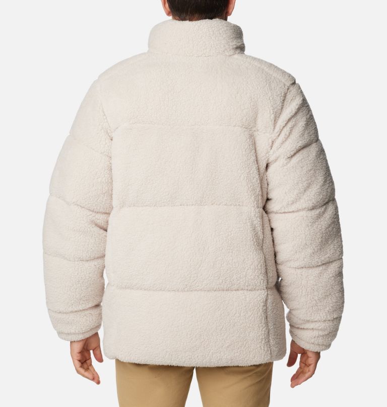 Mens white sherpa on sale jacket