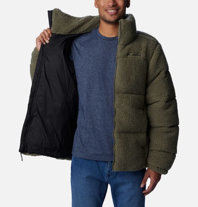 Doudoune Sherpa Puffect Homme, Color: Stone Green, image 5