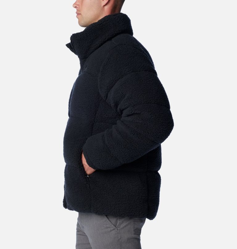 Thumbnail: Men's Puffect Sherpa Jacket, Color: Black, image 3
