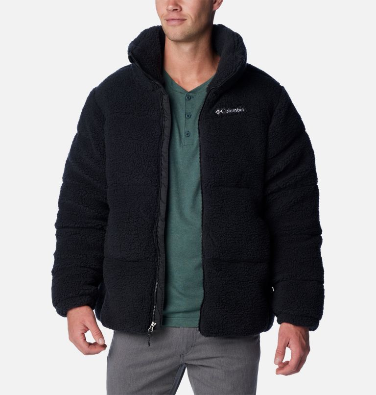 Men's Puffect Sherpa Jacket, Color: Black, image 6