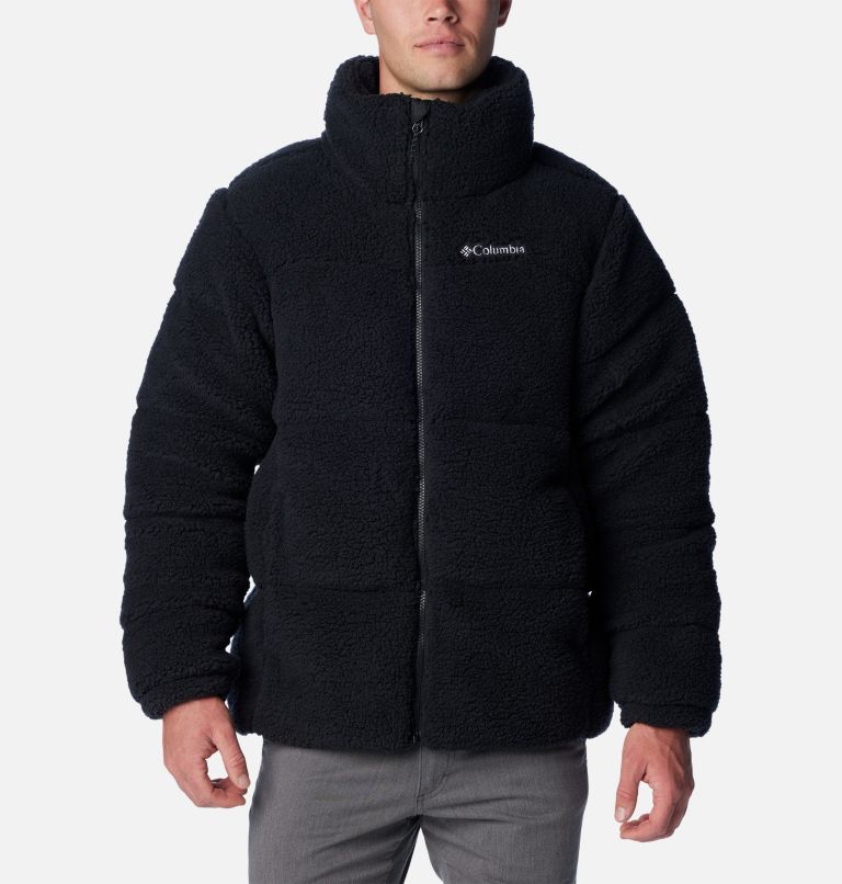 Thumbnail: Men's Puffect Sherpa Jacket, Color: Black, image 1