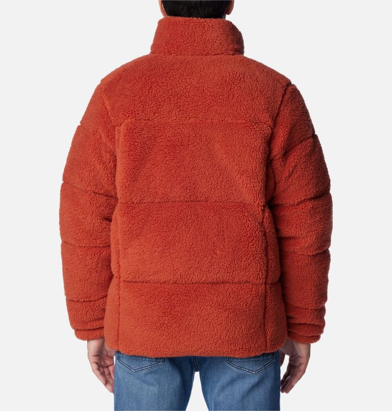 Men's Puffect Sherpa Jacket, Color: Warp Red, image 2