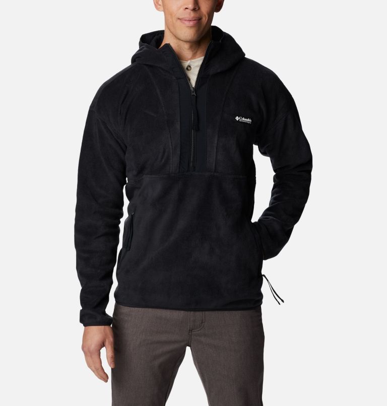 Half zip fleece hoodie sale