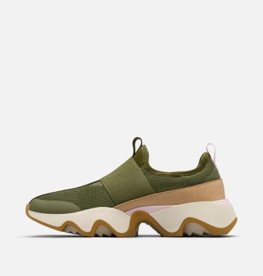 Women's Kinetic Impact II Strap Sneaker, Color: Utility Green, Pink Dawn, image 2